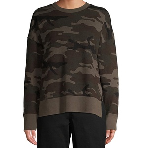 Ladies Casual Streetwear Fashion Outerwear Clothing Pullover Crewneck Camouflage Printed Sweatshirt <b>for</b> <b>Women</b> - Product Image 1