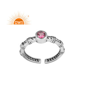 Attractive Pink Topaz Gemstone Ring Jewelry Manufacturer Vintage Style Handmade 925 Sterling Silver Ring - Product Image 1