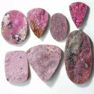 Amazing quality Natural Cobalt Druzy cabochons natural loose stones For Making Jewelry