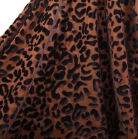 Mode burnout velours de soie floral imprimé tissu de velours