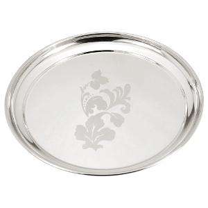 Round hammered stainless steel serving trays <b>restaurant</b> and <b>hotel</b> <b>supplies</b> modern metal trays cheap and best food servers - Product Image 6
