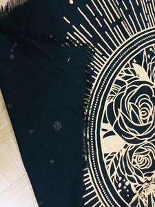 ไพ่ทาโรต์ลายพระจันทร์สีดำผ้าปูโต๊ะผ้าฝ้ายลายจิตวิญญาณผ้าคลุมโต๊ะทำด้วยมือโดยผู้ลงนามในอินเดีย - Product Image 6