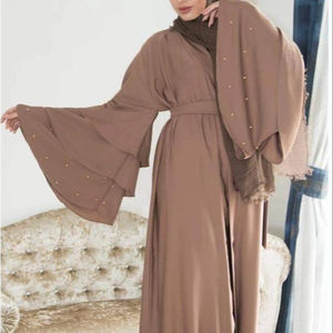 AJM — kaftan brodé irani, abaya de dubaï, noir, grande qualité, 2020, 2021 - Product Image 1