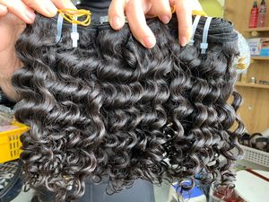 Extensions de cheveux naturels bouclés Remy, tissage de cheveux vietnamiens Eurasiens, trame simple, provenant de plusieurs donneurs, toutes couleurs - Product Image 2