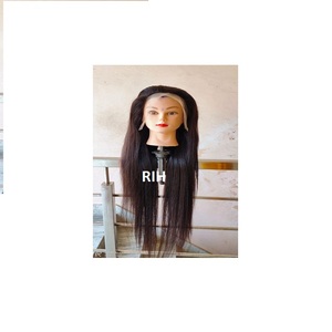 Peluca de cabello humano virgen liso, pelo brasileño sin procesar, 100% sin procesar, con encaje Frontal, precio al por mayor - Product Image 1