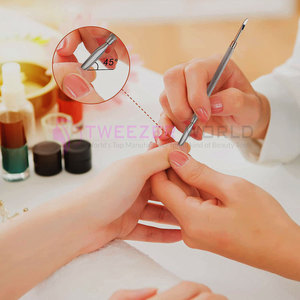 Professional 2-Piece Stainless Steel Nail Pusher and <b>Cuticle</b> Remover <b>Tool</b> Nail Art Care <b>Tool</b> for Callus Removal - Product Image 5