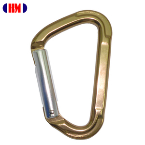 Fast Delivery Anodized OEM OED Climbing Hook Straight Gate 23KN Aluminum Carabiner For Outdoor Sports - Product Image 1