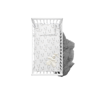 ผ้าปูที่นอนผ้าฝ้ายออร์แกนิกแบบพับได้ผ้ามัสลินแบบพกพาลายดอกไม้/ลายทาง/ใบไม้ - Product Image 1