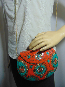 Compre Bolsos de Mano y Carteras de Metal para Mujer en Línea en Lowellcraft.com en India - Product Image 5