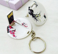 Clé USB ronde personnalisée avec logo, carte USB, 128 Mo, 512 Mo, 1 Go, 2 Go, 4 Go, carte USB circulaire pour la publicité