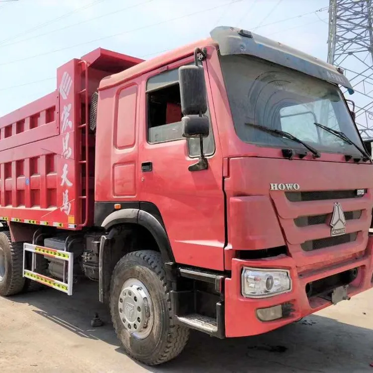 Used Dump truck 6*4 8*4 10 wheels 375hp howo diesel dump truck hot sale