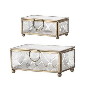 Metal And Glass <b>Jewelry</b> <b>Box</b> For Beauty And <b>Personal</b> Accessories Best Quality Decorative Gift <b>Box</b> <b>Jewelry</b> <b>Box</b> - Product Image 2