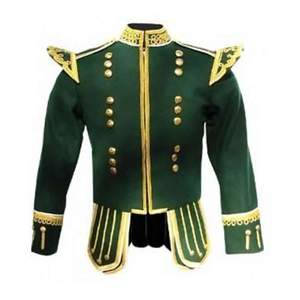 Uniforme de banda de pipes, chaqueta doble para piperos escoceses, 100% algodón, antiestática, transpirable, unisex, formal - Product Image 5