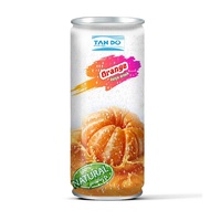 Marque de jus de fruits en aluminium mince, boisson naturelle douce, oem 250ml, NFC, bali, orange, 1 pièce