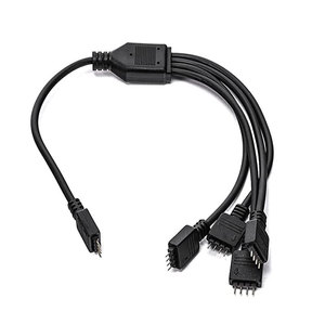 Câble d'extension femelle à femelle 3Pin 5V 4Pin 12V ARGB <span class=keywords><strong>RGB</strong></span> pour bandes LED 5050 3528 - Product Image 2