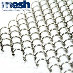 High Quality Architectural Metal Coil Drapery Curtain <strong>Mesh</strong> Panel Plain Weave Wall Design Woven Style - Product Image 3