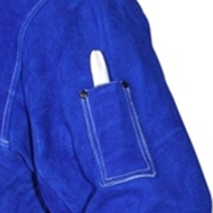 Chaqueta de soldadura resistente al calor, capa de cuero Partido de vaca de alta calidad, delantal de soldador - Product Image 5