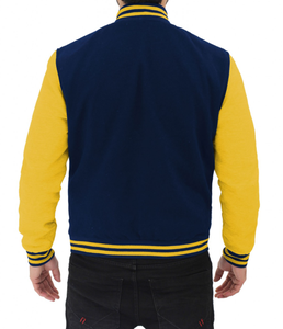 Veste universitaire en laine unisexe pour hommes Design de baseball personnalisable avec col montant Vêtements d'hiver imperméables coupe-vent - Product Image 4