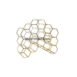 Supports et glacières en aluminium muraux décoratifs et faciles à installer Présentoir pour bouteilles de vin Porte-bouteilles de vin monté - Product Image 4