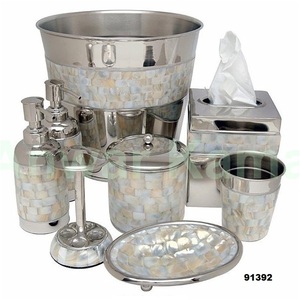 Accessoires de salle de bain en acier, ensemble de salle d'eau en perles de haute qualité, fini personnalisé - Product Image 1