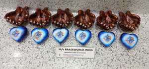 Cœur papillon en ALUMINIUM avec nouveau design en forme de main, support de cœur, urne de crémation, fournitures funérailles, cuivworld inde - Product Image 2