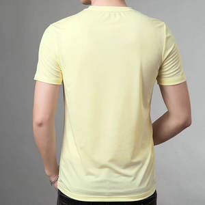 T-shirts surdimensionnés pour hommes personnalisés 50% coton 50% polyester chiné tissu nouveaux designs avec des styles unis en gros - Product Image 3