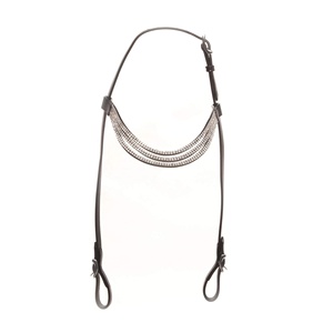 Cabeza de cuero Ecuestre para montar a caballo, diseño inteligente de alta calidad, color blanco, cristal, negro, cuero, brida islandesa - Product Image 1