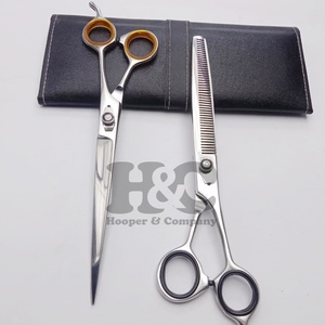 Tijeras de pelo de acero inoxidable dorado de alta calidad, peluquero de calidad Premium, uso especial, tijera azul afilada para suministros de peluquería - Product Image 2