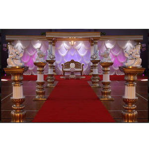 Mariage hindou Piliers Romains Mandap Décoration Mariage De Rêve Blanc Thème Romain Mandap De Mariage Élégant Événement Blanc Romain Mandap - Product Image 1