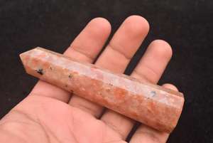 Sunstone Palmstone คริสตัลขายส่ง Sunstone Tower ปาล์มคริสตัลธรรมชาติจากอินเดียคริสตัลแฮนด์เมดซันสโตนธรรมชาติ - Product Image 5