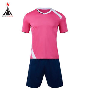 Producto caliente, uniforme de fútbol rosa y azul, uniforme de fútbol para adultos para hombres, ropa deportiva, kit de fútbol para hombres - Product Image 1