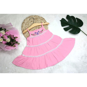 Vestidos informales sin mangas para niñas, algodón, hechos en Vietnam - Product Image 2