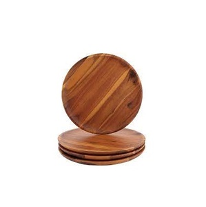 Ménage En Bois Pad Dessert Assiette De Fruits En Bois Coaster pour Boissons Ondulation de l'eau Servant pour personnalisé taille et Offre Spéciale produit - Product Image 2