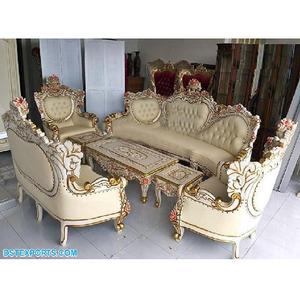 Muebles italianos de madera sólida para el hogar, sofá de salón de lujo, muebles de estilo tradicional indio para sala de estar - Product Image 2