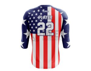 Camisetas de béisbol de manga 3/4 personalizadas al por mayor ropa deportiva de secado rápido con camiseta de béisbol transpirable y sublimada de talla grande - Product Image 3