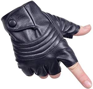 Guantes de Ciclismo de cuero de medio dedo, venta al por mayor - Product Image 1