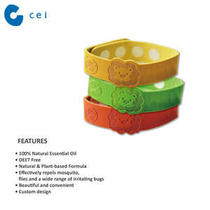 Nuevo 2019 plagas matar pulsera de moda pulsera de <span class=keywords><strong>citronela</strong></span> repelente de mosquitos pulsera para niños - Product Image 3