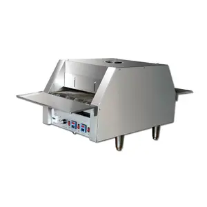 Horno transportador eléctrico multiusos para panadería, horno eléctrico para hornear, Pizza, pan, galleta, calefacción, cinta transportadora de temperatura, hornos