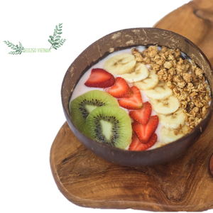 Cuenco ecológico de cáscara de coco y arroz para ensalada, decoración artesanal, cuenco de cáscara de coco de Vietnam, Eco2go, 100% - Product Image 1