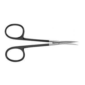 Tijeras de corte recto o curvo de acero inoxidable alemán, corte de arco Iris dentado de 4,5 pulgadas (11,5 cm) - Product Image 3