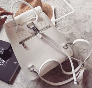 2020 new fashion girls <b>Backpack</b> bag genuine Leather college <b>Ladies</b> Shoulder bag high quality custom logo - Product Image 5