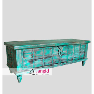 Vintage Indian Reclaimed Wooden Classic Design Eco-Friendly Durable <b>Large</b> <b>Storage</b> Pitara <b>Trunk</b> Box Metal Hardware Hand Crafted - Product Image 6