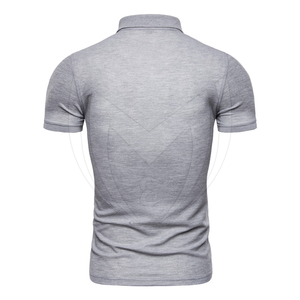 T-shirt polo en polyester 100% coton pour homme, motif uni, grande taille, tissu tricoté fabriqué au Pakistan - Product Image 3