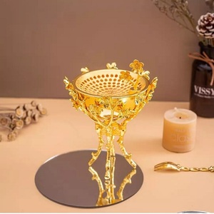 Quemador de incienso y Bakhoor de latón y acero, quemador de incienso de alta calidad con soporte de diseño de ramas, gran oferta - Product Image 1