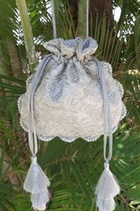 NEW--POTLI-BAG WITH STYLISH WITH PEARLS,CRYSTAL GLASS BEADS HAND--EMBROIDERY--ON--BAGS FOR PARTY & <b>WEDDING</b> @ 2021 - Product Image 2