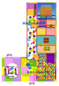 Terrain de jeu d'intérieur coloré de Softplay de mètre carré de 45m - Product Image 3