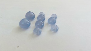 Calcedonia Azul Natural, Cristal Facetado en Forma de Cebolla, Gema Personalizada para Joyería Artesanal, Piedras Preciosas Sueltas - Product Image 3