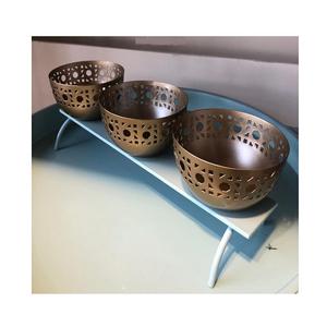 Bol décoratif en métal/fer de conception arabe, écologique, taille/forme personnalisée, avec logo personnalisé pour salade/fruits - Product Image 6