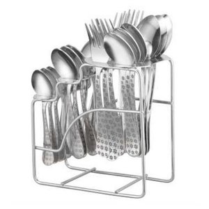 Superior Quality Shiny Finishing Flatware <b>Knife</b> Spoon Fork and Spreader Set For Kitchenware Catering Use Metal Cutlery <b>Holder</b> - Product Image 2