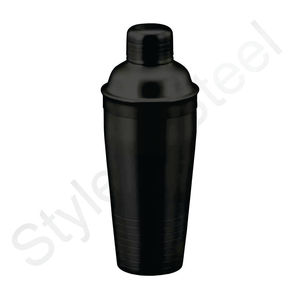Professional Grade Bar Accessory 750 ml Gold Martini Stainless <b>COCKTAIL</b> <b>SHAKER</b> WITH FULL BLACK COLOR STAINLESS STEEL DELUXE - Product Image 1